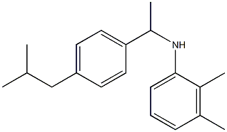 2,3-dimethyl-N-{1-[4-(2-methylpropyl)phenyl]ethyl}aniline Struktur