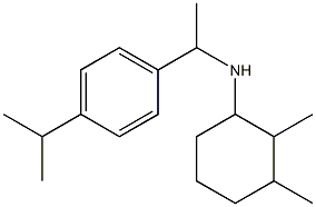 2,3-dimethyl-N-{1-[4-(propan-2-yl)phenyl]ethyl}cyclohexan-1-amine Struktur