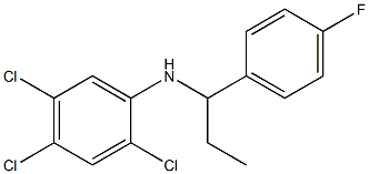 2,4,5-trichloro-N-[1-(4-fluorophenyl)propyl]aniline Struktur