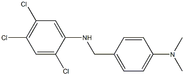 2,4,5-trichloro-N-{[4-(dimethylamino)phenyl]methyl}aniline Struktur