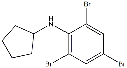 2,4,6-tribromo-N-cyclopentylaniline Struktur