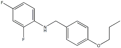 2,4-difluoro-N-[(4-propoxyphenyl)methyl]aniline Struktur