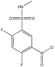 2,4-difluoro-N-methyl-5-nitrobenzene-1-sulfonamide Struktur