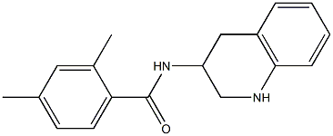 2,4-dimethyl-N-(1,2,3,4-tetrahydroquinolin-3-yl)benzamide Struktur