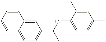 2,4-dimethyl-N-[1-(naphthalen-2-yl)ethyl]aniline Struktur