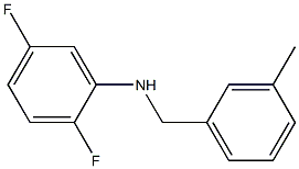 2,5-difluoro-N-[(3-methylphenyl)methyl]aniline Struktur