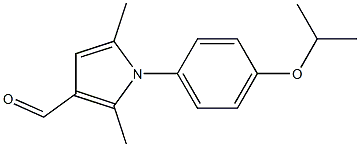 2,5-dimethyl-1-[4-(propan-2-yloxy)phenyl]-1H-pyrrole-3-carbaldehyde Struktur