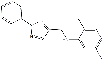 2,5-dimethyl-N-[(2-phenyl-2H-1,2,3-triazol-4-yl)methyl]aniline Struktur