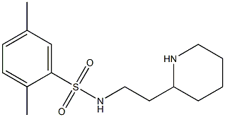 2,5-dimethyl-N-[2-(piperidin-2-yl)ethyl]benzene-1-sulfonamide Struktur