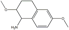 2,6-dimethoxy-1,2,3,4-tetrahydronaphthalen-1-amine Struktur