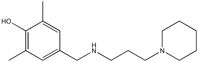 2,6-dimethyl-4-({[3-(piperidin-1-yl)propyl]amino}methyl)phenol Struktur