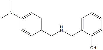 2-[({[4-(dimethylamino)phenyl]methyl}amino)methyl]phenol Struktur