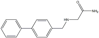 2-[(1,1'-biphenyl-4-ylmethyl)amino]acetamide Struktur