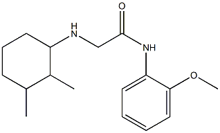 2-[(2,3-dimethylcyclohexyl)amino]-N-(2-methoxyphenyl)acetamide Struktur