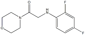 2-[(2,4-difluorophenyl)amino]-1-(morpholin-4-yl)ethan-1-one Struktur