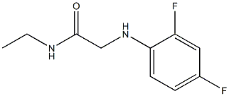 2-[(2,4-difluorophenyl)amino]-N-ethylacetamide Struktur