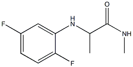 2-[(2,5-difluorophenyl)amino]-N-methylpropanamide Struktur