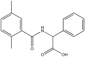 2-[(2,5-dimethylphenyl)formamido]-2-phenylacetic acid Struktur