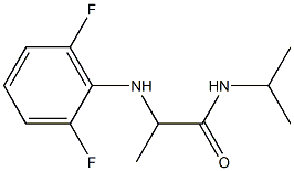 2-[(2,6-difluorophenyl)amino]-N-(propan-2-yl)propanamide Struktur