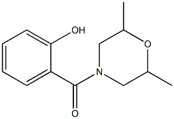 2-[(2,6-dimethylmorpholin-4-yl)carbonyl]phenol Struktur