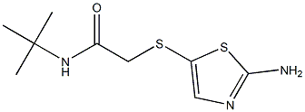 2-[(2-amino-1,3-thiazol-5-yl)thio]-N-(tert-butyl)acetamide Struktur