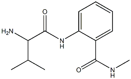 2-[(2-amino-3-methylbutanoyl)amino]-N-methylbenzamide Struktur