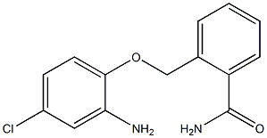 2-[(2-amino-4-chlorophenoxy)methyl]benzamide Struktur