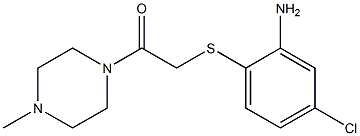 2-[(2-amino-4-chlorophenyl)sulfanyl]-1-(4-methylpiperazin-1-yl)ethan-1-one Struktur