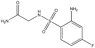 2-[(2-amino-4-fluorobenzene)sulfonamido]acetamide Struktur