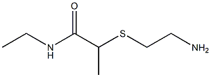 2-[(2-aminoethyl)sulfanyl]-N-ethylpropanamide Struktur