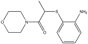 2-[(2-aminophenyl)sulfanyl]-1-(morpholin-4-yl)propan-1-one Struktur