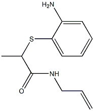 2-[(2-aminophenyl)sulfanyl]-N-(prop-2-en-1-yl)propanamide Struktur