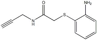 2-[(2-aminophenyl)thio]-N-prop-2-ynylacetamide Struktur