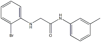 2-[(2-bromophenyl)amino]-N-(3-methylphenyl)acetamide Struktur