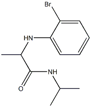 2-[(2-bromophenyl)amino]-N-(propan-2-yl)propanamide Struktur