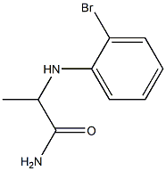 2-[(2-bromophenyl)amino]propanamide Struktur