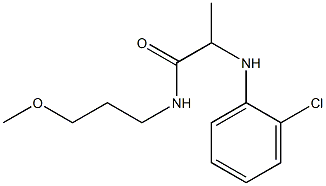 2-[(2-chlorophenyl)amino]-N-(3-methoxypropyl)propanamide Struktur