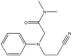 2-[(2-cyanoethyl)(phenyl)amino]-N,N-dimethylacetamide Struktur