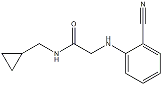 2-[(2-cyanophenyl)amino]-N-(cyclopropylmethyl)acetamide Struktur