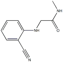 2-[(2-cyanophenyl)amino]-N-methylacetamide Struktur