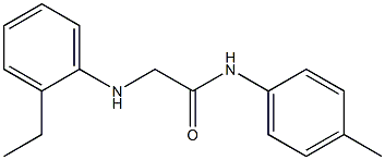 2-[(2-ethylphenyl)amino]-N-(4-methylphenyl)acetamide Struktur