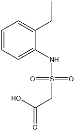 2-[(2-ethylphenyl)sulfamoyl]acetic acid Struktur