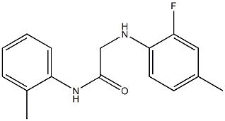 2-[(2-fluoro-4-methylphenyl)amino]-N-(2-methylphenyl)acetamide Struktur