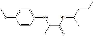 2-[(4-methoxyphenyl)amino]-N-(pentan-2-yl)propanamide Struktur