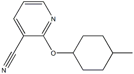 2-[(4-methylcyclohexyl)oxy]pyridine-3-carbonitrile Struktur