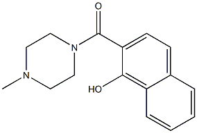 2-[(4-methylpiperazin-1-yl)carbonyl]naphthalen-1-ol Struktur