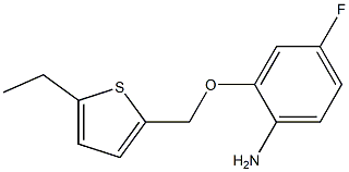 2-[(5-ethylthiophen-2-yl)methoxy]-4-fluoroaniline Struktur