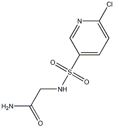 2-[(6-chloropyridine-3-)sulfonamido]acetamide Struktur