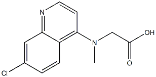 2-[(7-chloroquinolin-4-yl)(methyl)amino]acetic acid Struktur