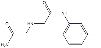 2-[(carbamoylmethyl)amino]-N-(3-methylphenyl)acetamide Struktur